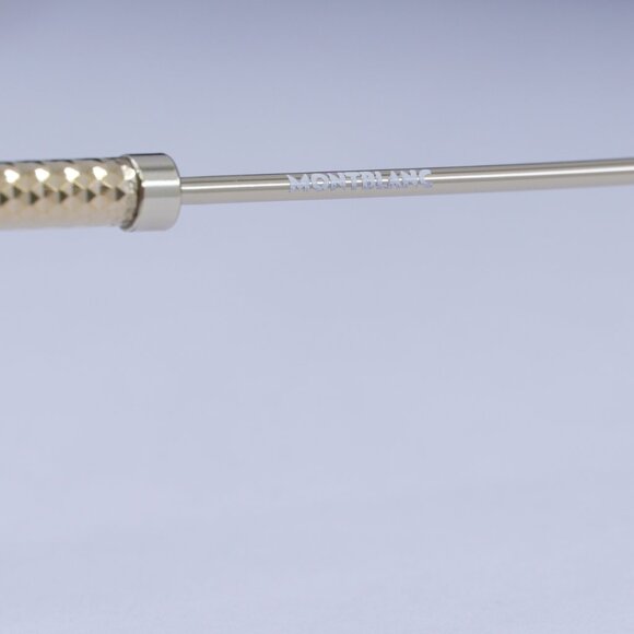 🕶️ New Montblanc MB0113O 004 Eyeglasses - Gold Frame 58mm - Picture 8 of 10